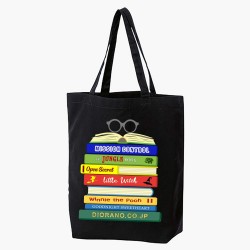 Book Lover's Club Tote Bag | Multi-Purpose Tote Bag | Natural & Black